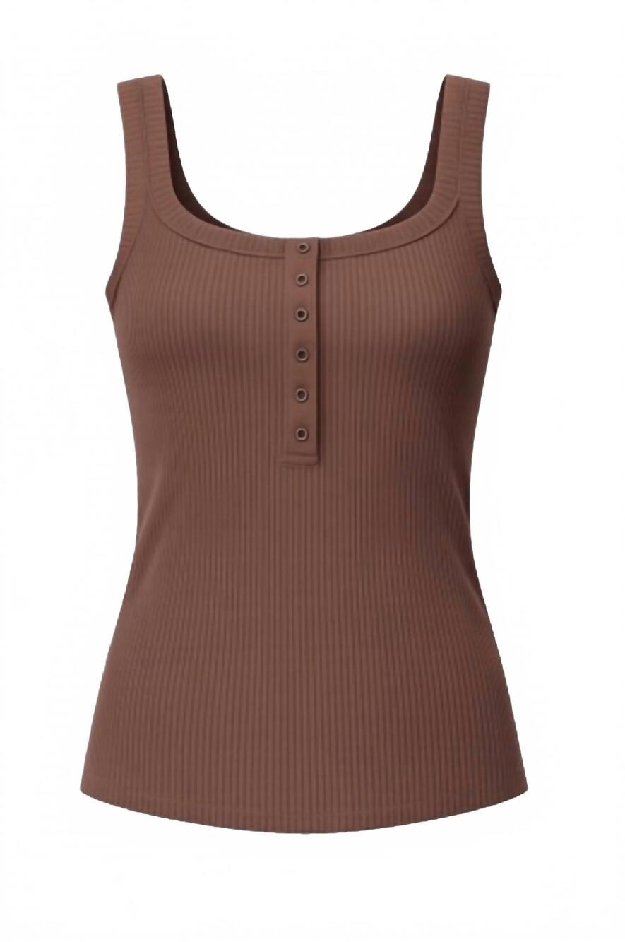 NEW DEAR JOHN DENIM women's brooke sleeveless tank in acorn